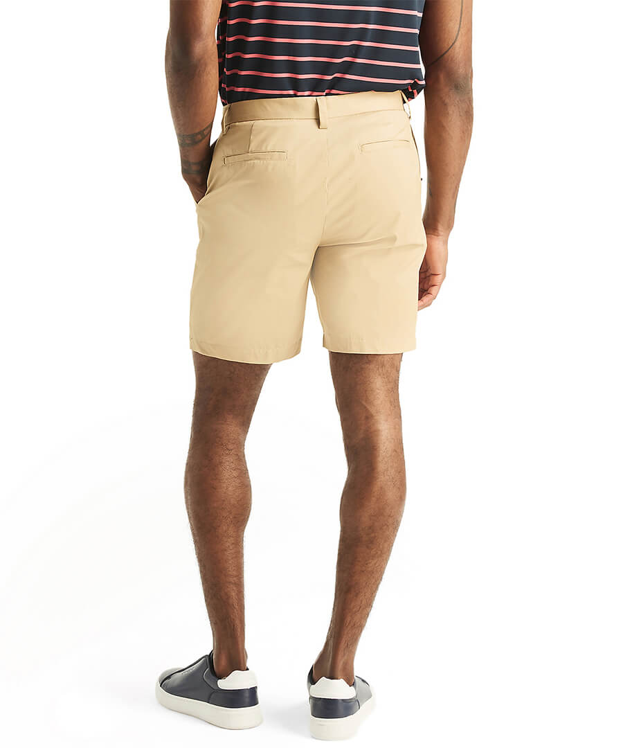 Bermuda Clásica Sólida Khaki Navtech Hombre