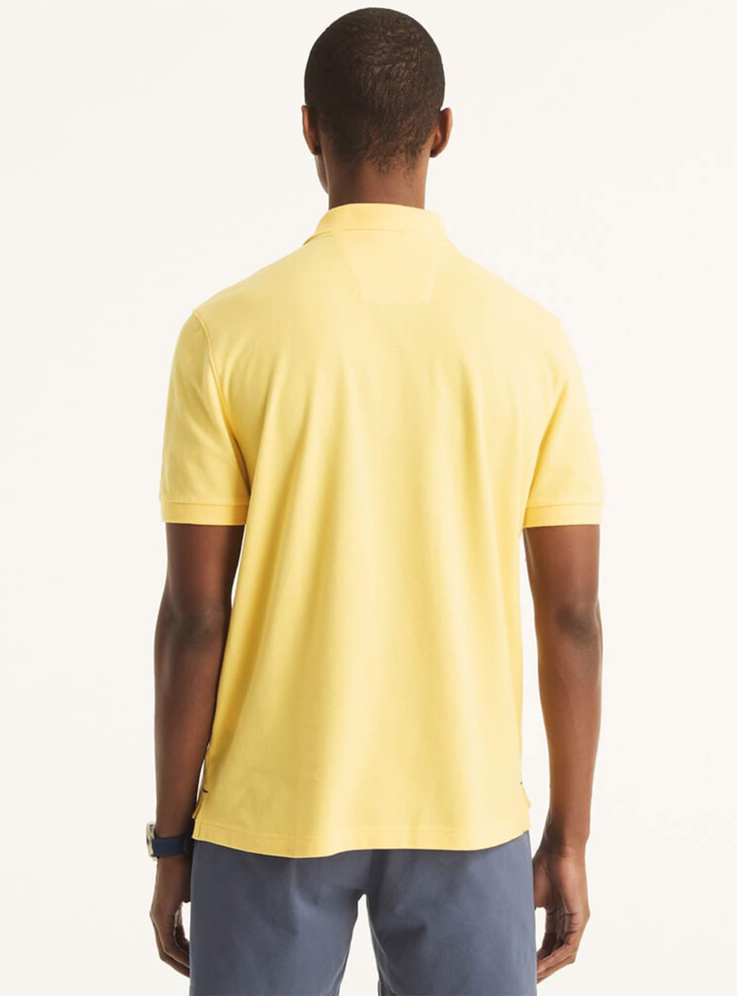 Polera Pique Manga Corta Clásica Amarillo Sustainably Crafted Hombre