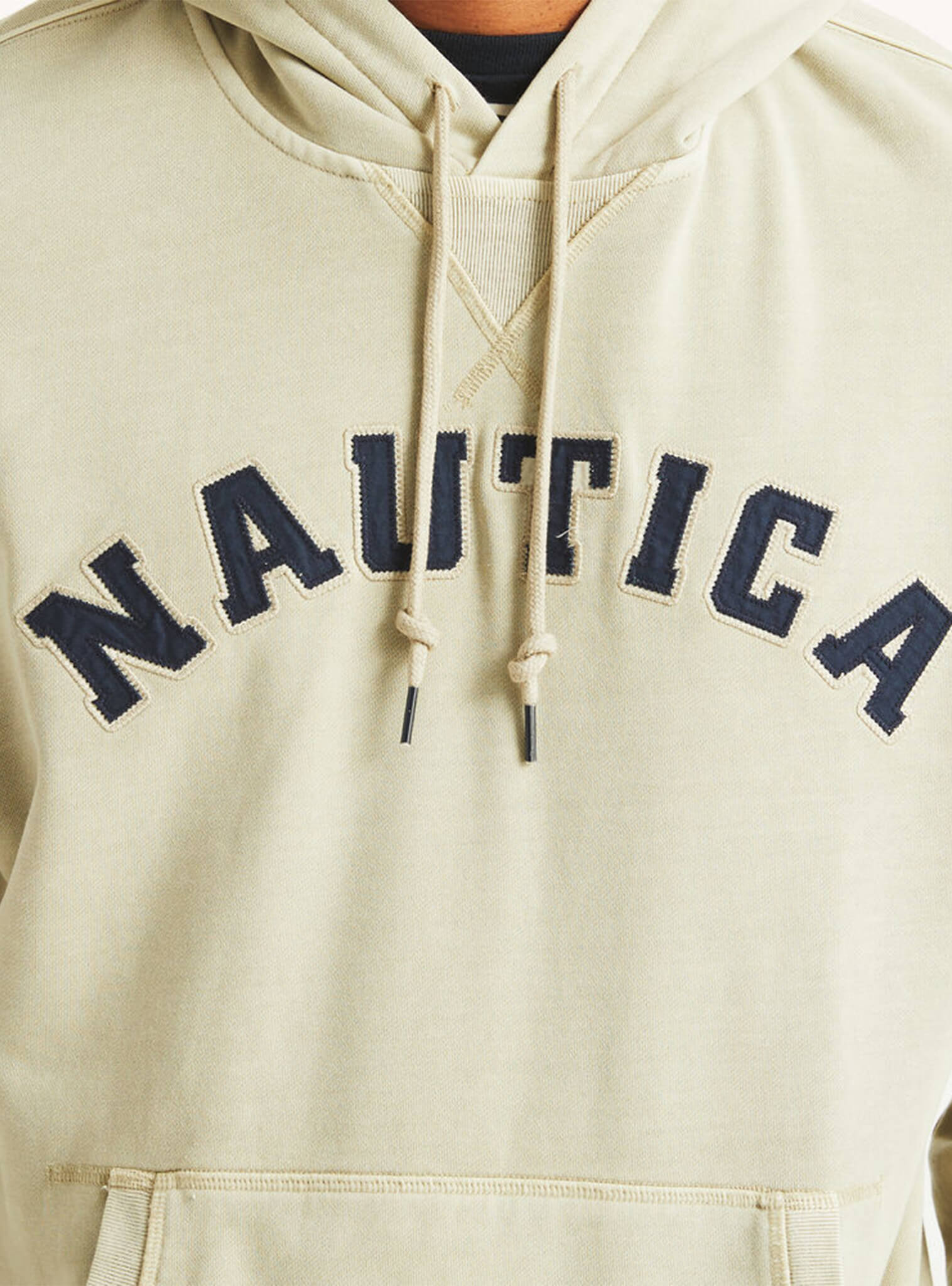 Poleron Hoodie Logo NAUTICA Beige Hombre