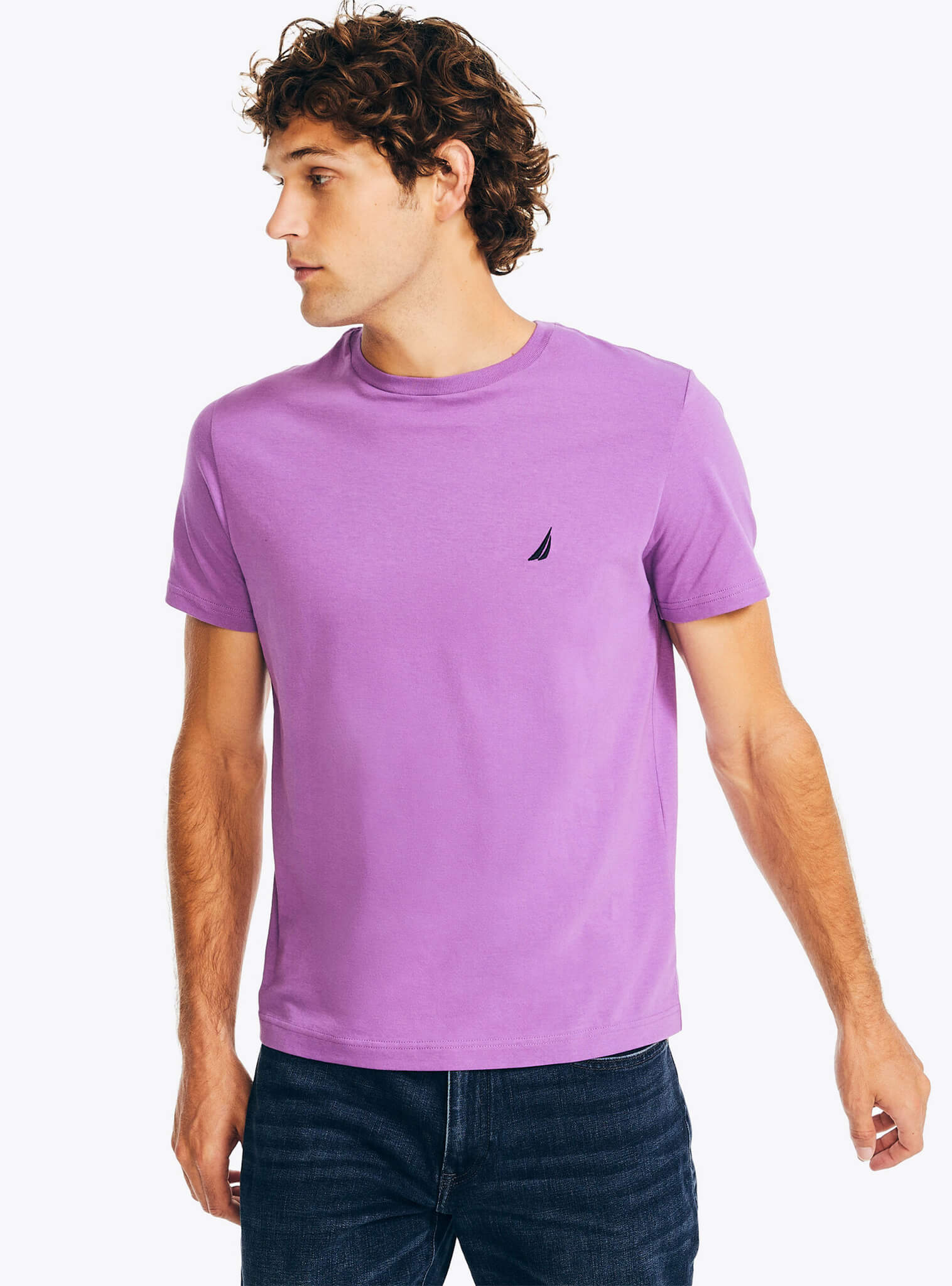 Polera lila hombre sale