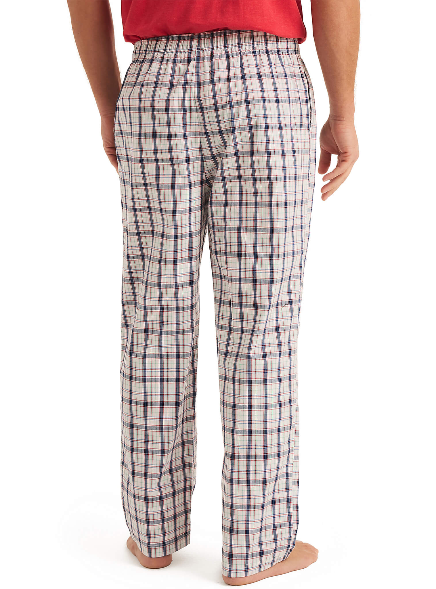 Pijama Pantalón A Cuadros Blanco Hombre