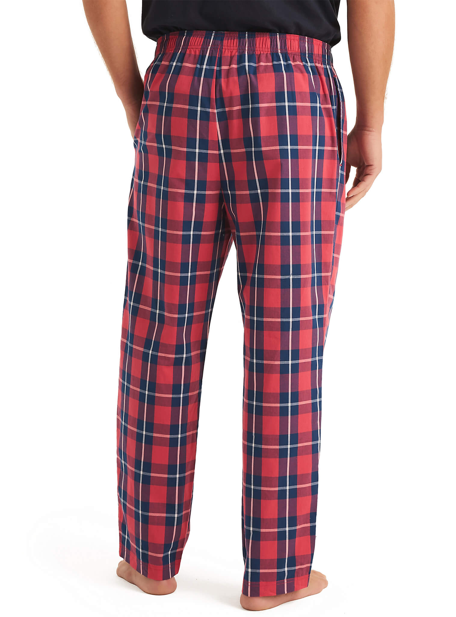 Pijama Pantalón A Cuadros Rojo Hombre