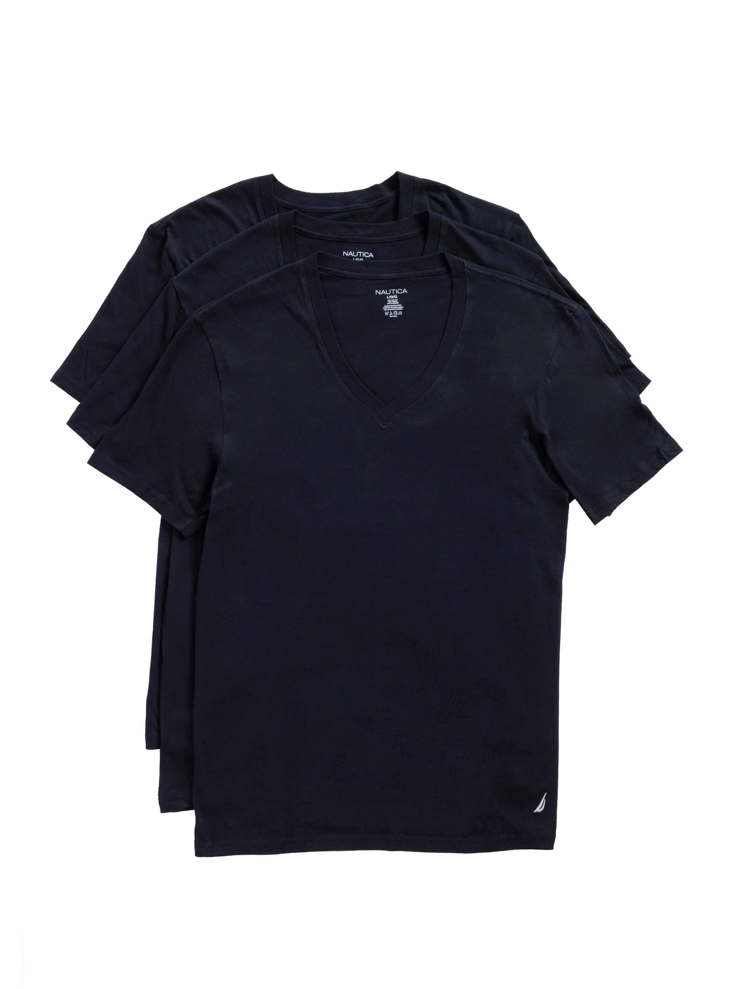 Camisetas Negras Regular Fit – Cuello V