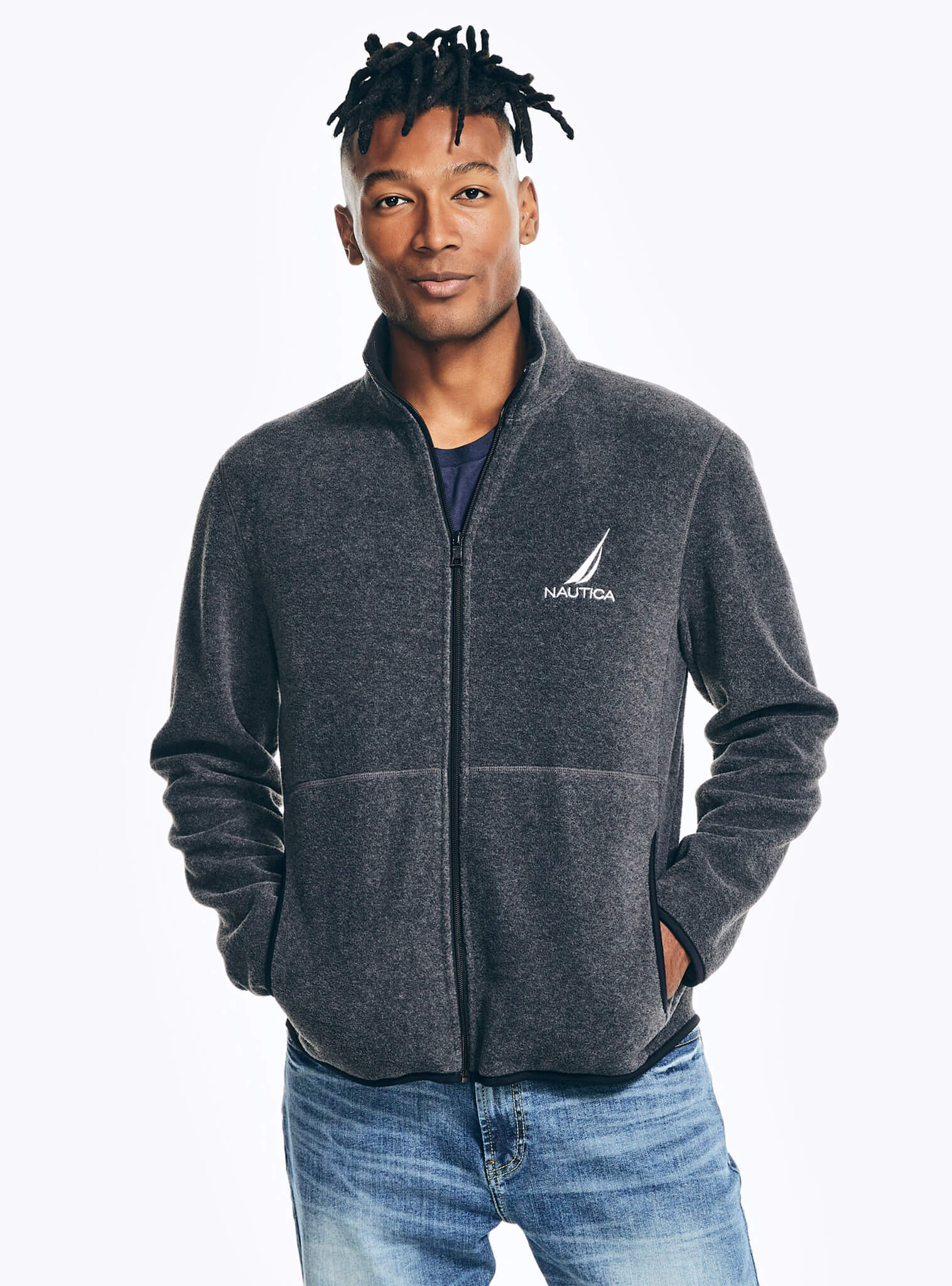 Nautica Competition Nautica Polar Fleece Polar Manga Larga Cierre