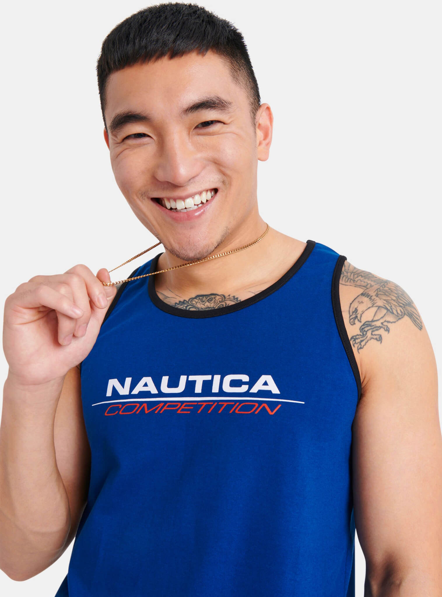 Polera Sin Mangas Logo Nautica Competition Hombre