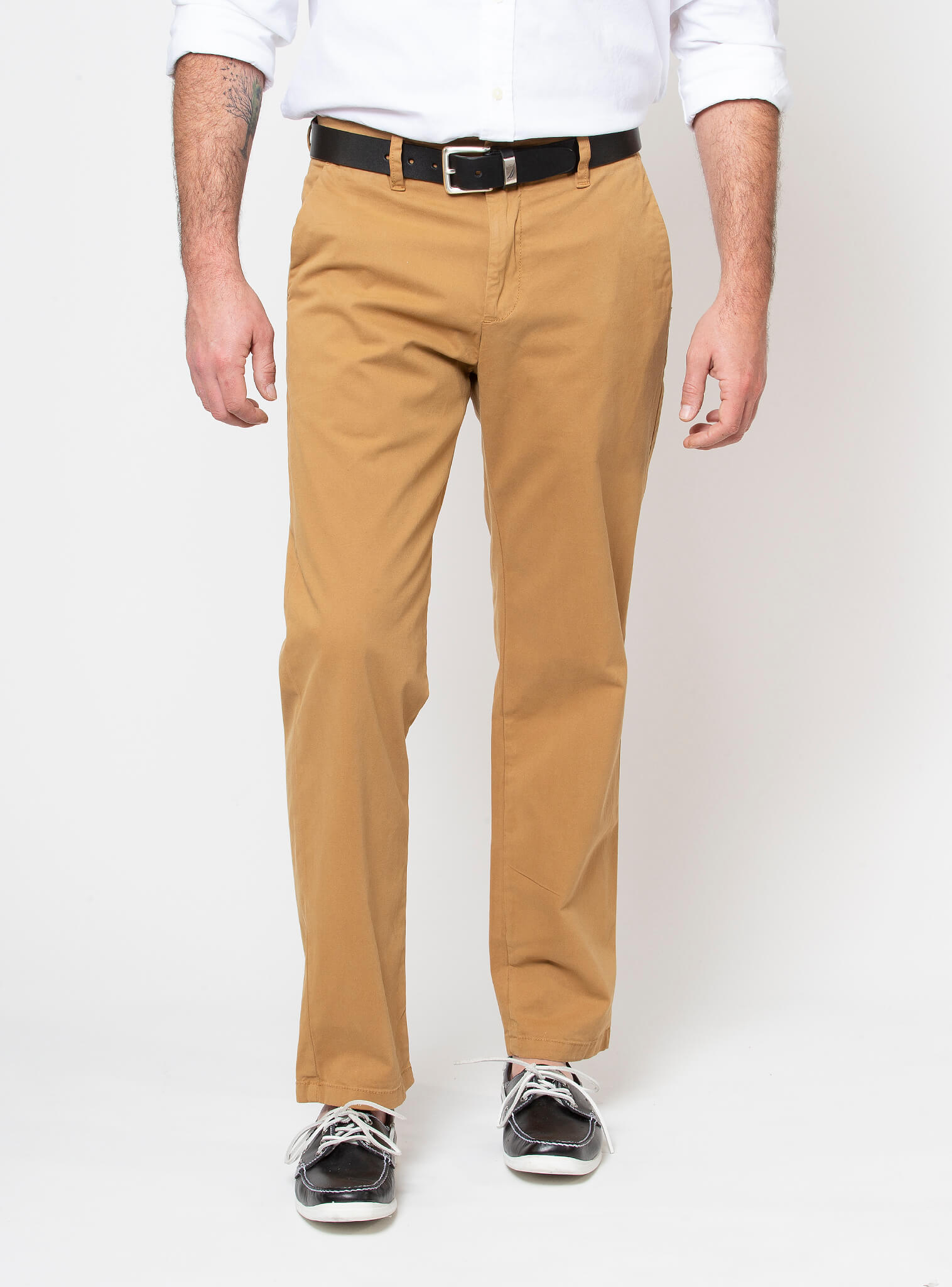 Pantalón Clásico Flat Front Khaki Hombre