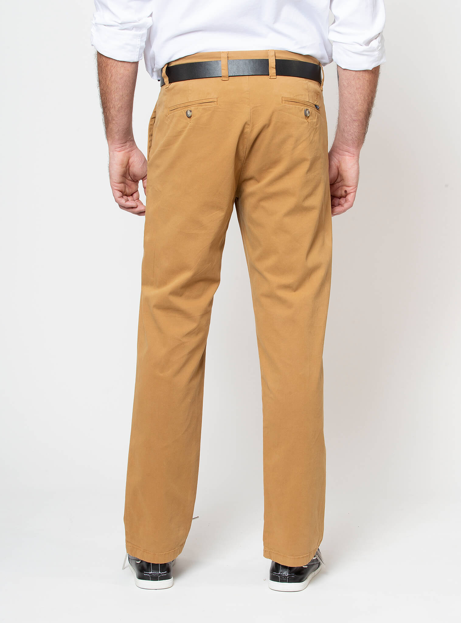 Pantalón Clásico Flat Front Khaki Hombre