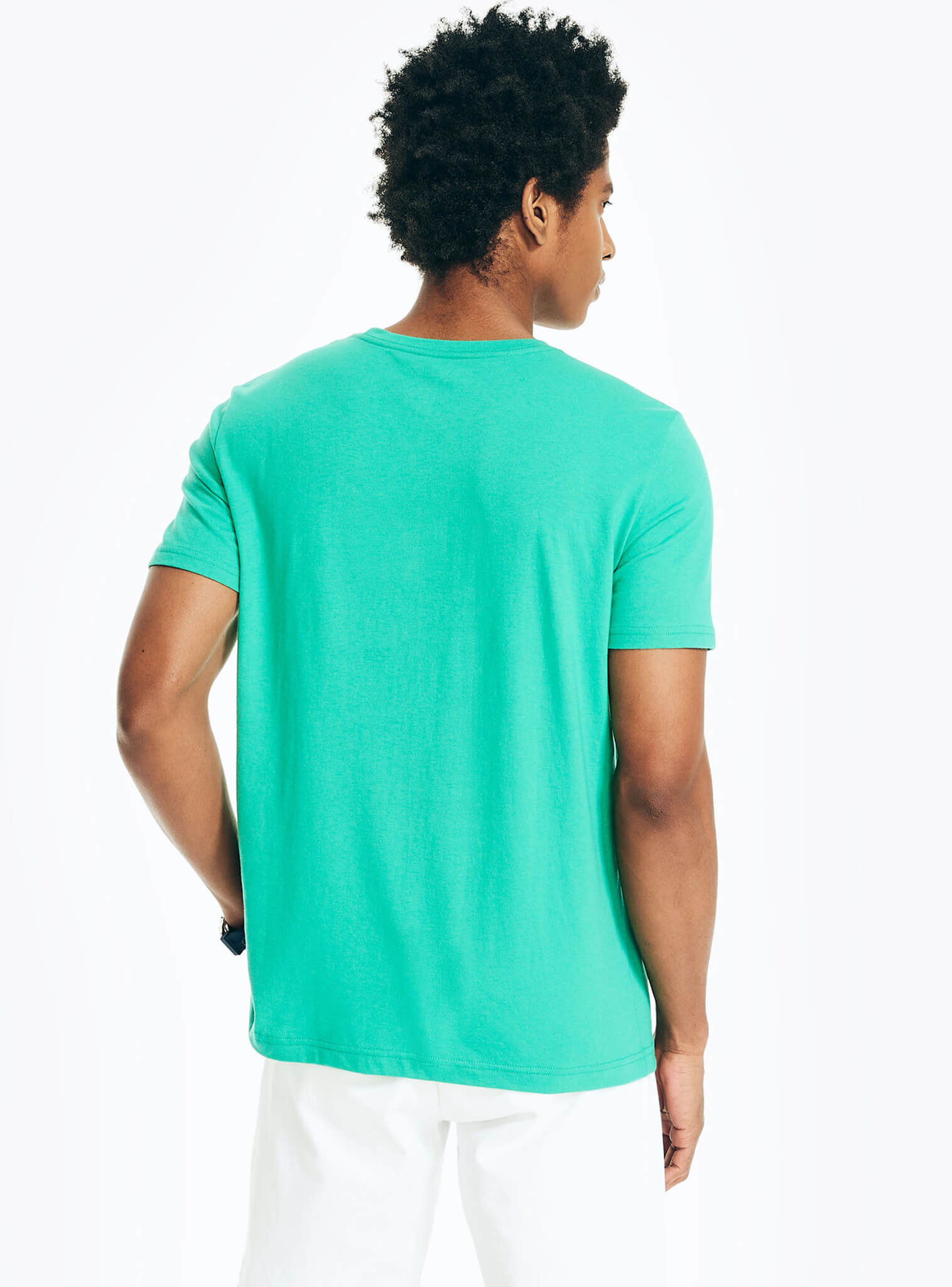 Polera Manga Corta Estampada NAUTICA Verde Sustainably Crafted Hombre