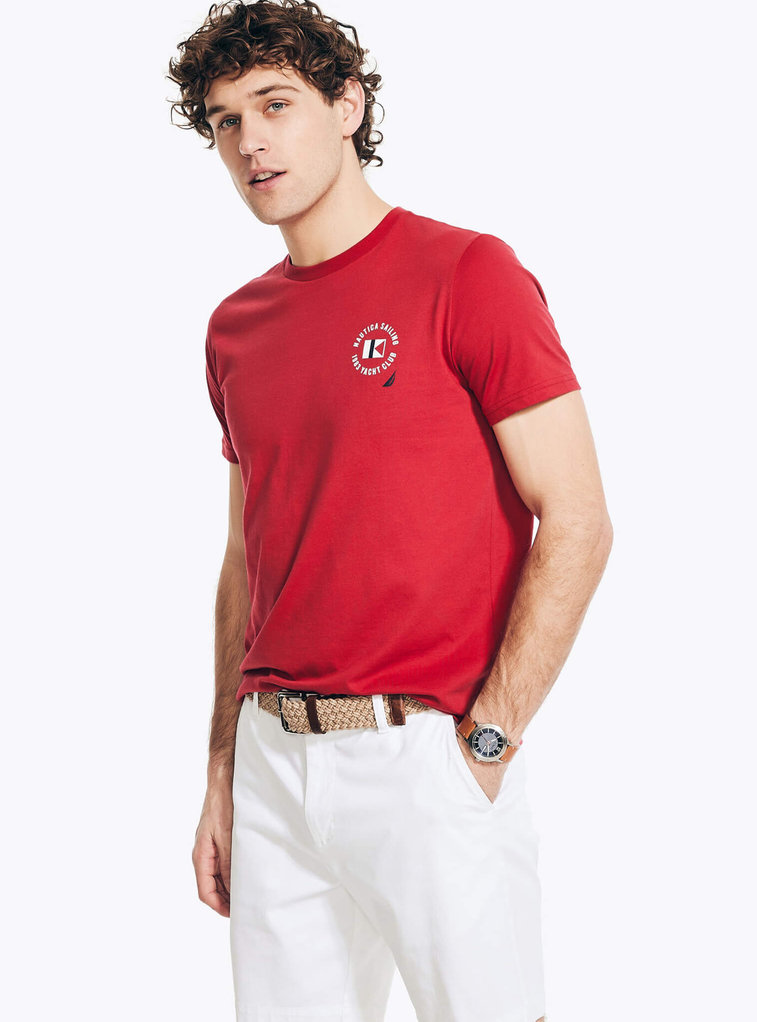 Camiseta manga corta hombre R-Nature rojo