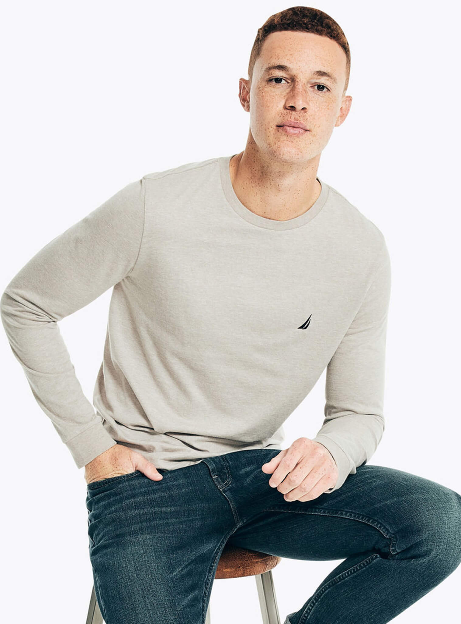 Camiseta Poleras Largas Moda Cuello Redondo Polera Manga Larga