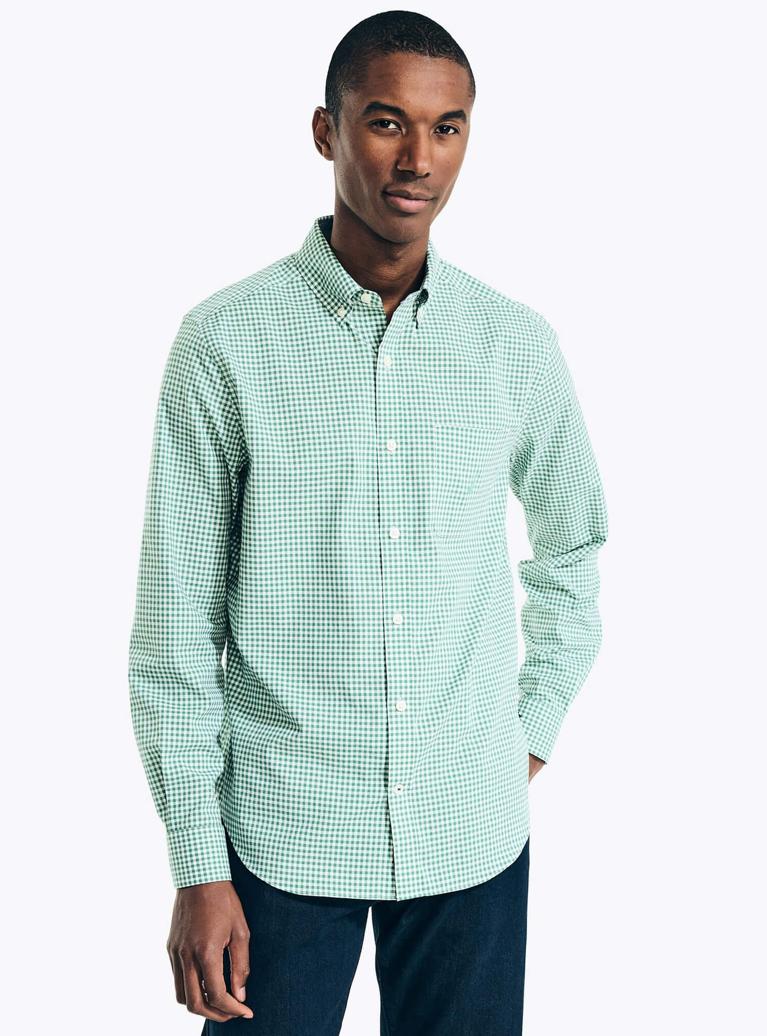Camisas Casuales Camisa De Cuadros Verde Hombre Camisas De Vestir